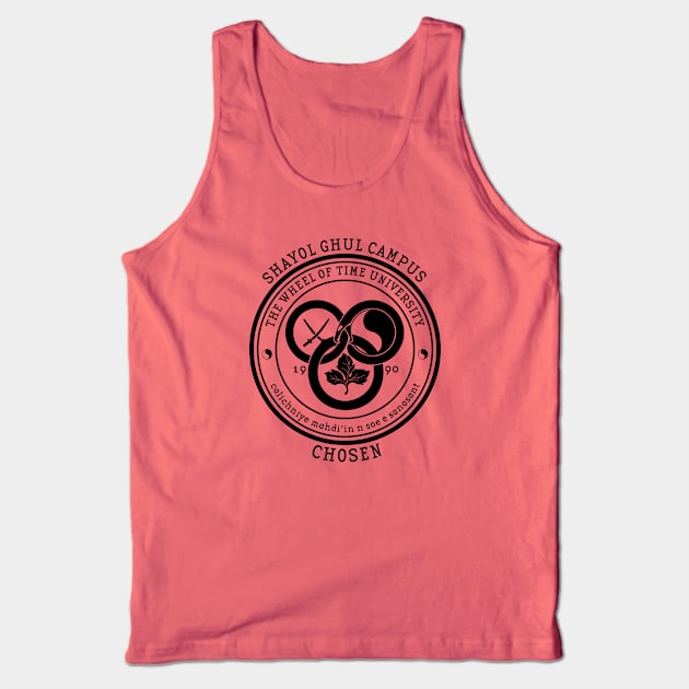 The Wheel of Time University - Chosen Tank Top by Ta'veren Tavern